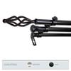 A&F Rod Dcor - Helix 13/16" Triple Curtain Rod 48-84 inch - Black view 2