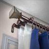 A&F Rod Dcor - Fan Fare 13/16" Triple Curtain Rod 48-84 inch - Cocoa view 3