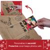 Adventa Stocking, Santa Sack, Personailsed Christmas Decoration, Brown, Takes 102 x 152mm or 4 x 6 Print view 3