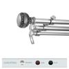 A&F Rod Dcor - Bead 13/16" Triple Curtain Rod 48-84 inch - Satin Nickel view 2