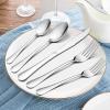 60-Piece Silverware Flatware Set, E-far Stainless Steel Dinner Cutlery Utensil Set Service for 12, Suitable for Home/Restaurant/Hotel/Party, Simple Design, Mirror Finished - Dishwasher Safe view 2
