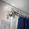 A&F Rod Dcor - Lily 13/16" Triple Curtain Rod 120-170 inch - Satin Nickel view 1