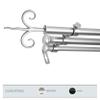 A&F Rod Dcor - Lily 13/16" Triple Curtain Rod 120-170 inch - Satin Nickel view 2