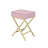 Acme Coleen Side Table in Pink & Gold view 1