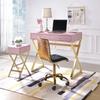 Acme Coleen Side Table in Pink & Gold view 2