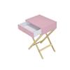 Acme Coleen Side Table in Pink & Gold view 4