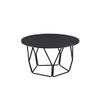 Acme Sytira Round Wooden Top Coffee Table in Black view 4