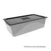 Restaurant Essentials Full size solid cover for polycarbonate food pan, black, comes in each view 3