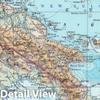New Guinea and Solomon Islands Physical Map 1967 - Historical Map Print - 74in x 44in view 2