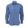 Russell Collection Mens Easy Care Tailored Poplin Shirt (S) (Convoy Gray) view 2