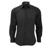 Russell Collection Mens Easy Care Tailored Poplin Shirt (S) (Convoy Gray) view 3