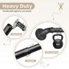 1 Inch Heavy Duty Adjustable Curtain Rods for Windows, Industrial Wrap Around Room Divider Decorative Curtain Rods Wall Mount & Ceiling Mount for Indoor & Outdoor, 72 to 144 inch, Black view 4