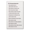 10 Commandments Rustic Wood Sign 12x18 view 1