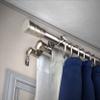 A&F Rod Dcor - Grayson 13/16" Triple Curtain Rod 120-170 inch - Satin Nickel view 1