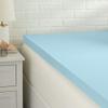 Amazon Basics King Mattress Topper, Cooling Gel-Infused, CertiPUR-US Certified, 2 Inches, Blue view 1