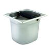 Restaurant Essentials Knock box, stainless steel, 6" deep, 0.6mm, comes in each view 1
