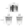 Restaurant Essentials Knock box, stainless steel, 6" deep, 0.6mm, comes in each view 2