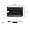 Restaurant Essentials Quarter size slotted cover for polycarbonate food pan, black, comes in each view 2