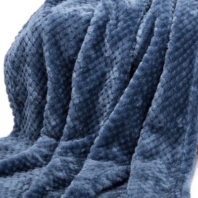 Fluffy Warm Blue Blanket Baby Girl Boy Coral Fleece Throw Blanket Outdoor Indoor Blanket Travel Decorative Blanket Newborn Throw,59"x79"