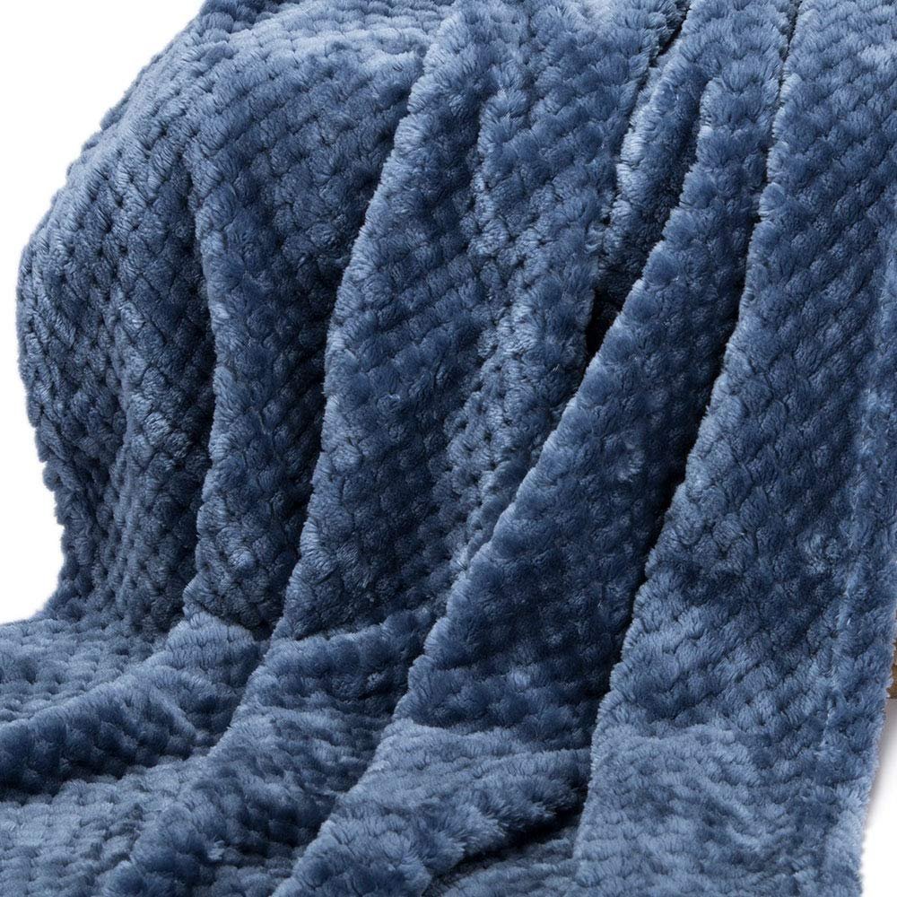 Fluffy Warm Blue Blanket Baby Girl Boy Coral Fleece Throw Blanket Outdoor Indoor Blanket Travel Decorative Blanket Newborn Throw,59"x79"