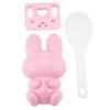 Sushi Rice, Cartoon Rabbit Pattern Sushi Rice Ball for Baby Kids Meal Hiking 3 in 1 (Pink) (2#) for onigiri onigiri formen onigiri large rice ball rice molds onigiri tria view 2