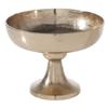 Accent Decor Vienna Metal Compote Vase, 9.5 in x 9.5 in x 7 in, Round Shape, Ideal for Plants and Flowers view 1