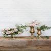 Accent Decor Vienna Metal Compote Vase, 9.5 in x 9.5 in x 7 in, Round Shape, Ideal for Plants and Flowers view 4