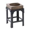 HUBERT Medium Mango Wood & Iron Display Stand view 1