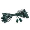 HLO Lighting C9 Light Stringer | Thick Commercial Grade SPT-2 Wire | for Use with C9 String Lights | 12" Socket Spacing | 25-Foot Green Wire view 1