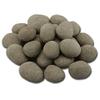 HMB 24 Pcs Khaki Stone-Like Ceramic Pebbles for Gas fireplaces, Stove, Gas firepit view 2