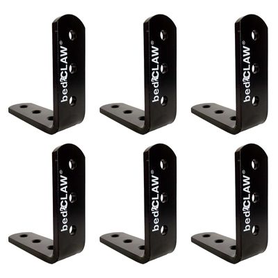 Heavy Duty Box Spring Fastener Bed Bracket, Set of 6, Ideal for Antique Bed Restoration