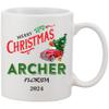 Winter Holiday 2024 Keepsake Gift Archer Florida State Mug - Home Gift Housewarming Gift Home Mug Owner Gift Christmas Coffee Mug 11 Oz Ceramic view 1