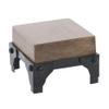 HUBERT Small Mango Wood & Iron Display Stand view 2
