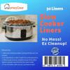 30 Count Large Crock Pot & Slow Cooker Liners - 22x12 3 to 7 Quart Easy Clean Up Plastic Bags for Crockpot, Aluminum Cooking Trays, Pans - Non-Stick & Oven/Microwave Safe - by HomeyGear view 2