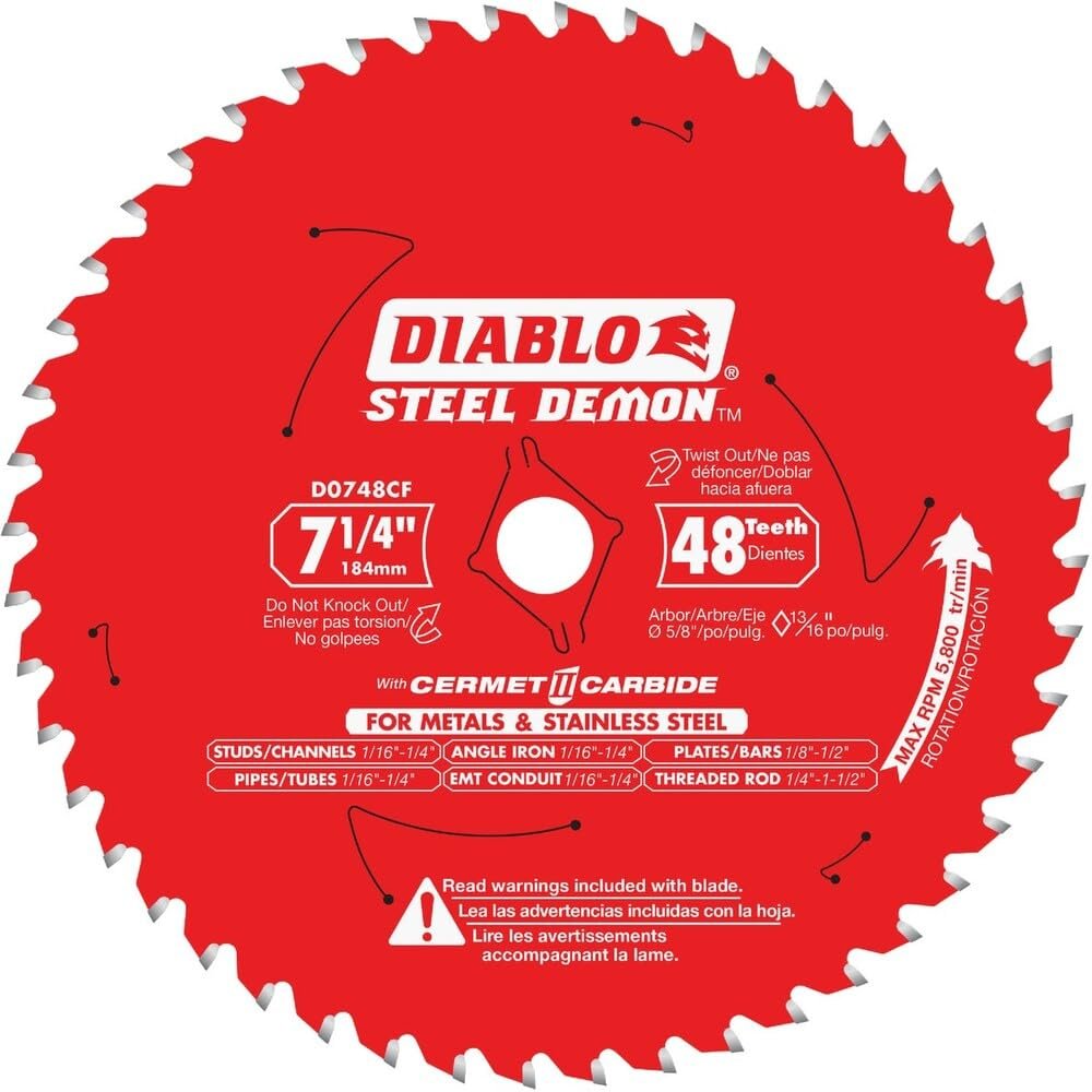 STEEL DMN MTLBD 7.25"48T