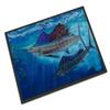 Caroline's Treasures JMA2011JMAT Wide Open Sailfish Doormat 24x36 Front Door Mat Indoor Outdoor Rugs for Entryway, Non Slip Washable Low Pile, 24H X 36W view 1