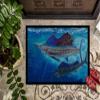 Caroline's Treasures JMA2011JMAT Wide Open Sailfish Doormat 24x36 Front Door Mat Indoor Outdoor Rugs for Entryway, Non Slip Washable Low Pile, 24H X 36W view 3