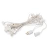 HLO Lighting C9 Light Stringer | Thick Commercial Grade SPT-2 Wire | for Use with C9 String Lights | 12" Socket Spacing | 25-Foot White Wire view 1