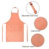 Aurya Kids Apron and Chef Hat Set-Adjustable Child Apron for Boys and Girls for Cooking Baking Light Orange view 2