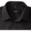 Russell Collection Mens Easy Care Tailored Poplin Shirt (M) (French Navy) view 4