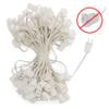 HLO Lighting C9 Light Stringer | Thick Commercial Grade SPT-2 Wire | for Use with C9 String Lights | 12" Socket Spacing | 100-Foot White Wire view 2