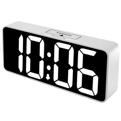DreamSky Large Digital Alarm Clock Big Numbers for Seniors & Visually Impaired, 9 Inches Electric Clocks for Bedroom, Jumbo Display Fully Dimmable Brightness, USB Ports, Adjustable Alarm Volume
