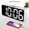 DreamSky Large Digital Alarm Clock Big Numbers for Seniors & Visually Impaired, 9 Inches Electric Clocks for Bedroom, Jumbo Display Fully Dimmable Brightness, USB Ports, Adjustable Alarm Volume view 4