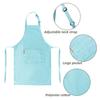 Aurya Kids Apron and Chef Hat Set-Adjustable Child Apron for Boys and Girls for Cooking Baking Light Blue view 2