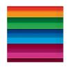 192 Counts Multi-Color Striped 2-Ply Fiesta Beverage Napkins 5" view 1