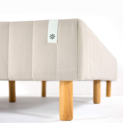 Zinus Good Design Award Winner Justina Metal Mattress Foundation, 16 Inch Platform Bed, No Box Spring Needed, Twin XL, Beige
