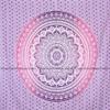 Sophia-Art Indian Wall Decor Traditional Boho Wall Hanging Bohemian Mandala Wall Hanging Ombre Hippie Beach Coverlet Floral Tapestry King Size (104"x104") (Pink) view 1