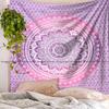 Sophia-Art Indian Wall Decor Traditional Boho Wall Hanging Bohemian Mandala Wall Hanging Ombre Hippie Beach Coverlet Floral Tapestry King Size (104"x104") (Pink) view 2