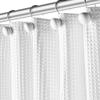 Creative Scents White Shower Curtain Hooks - Set of 12 Smooth Gliding Shower Curtain Rings for Bathroom Shower Rod - Decorative White Bathroom Decor Accessories Set view 2