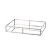 Egnazia - Silver Metal Mirror Tray - Medium Long Rectangle Open Style view 1